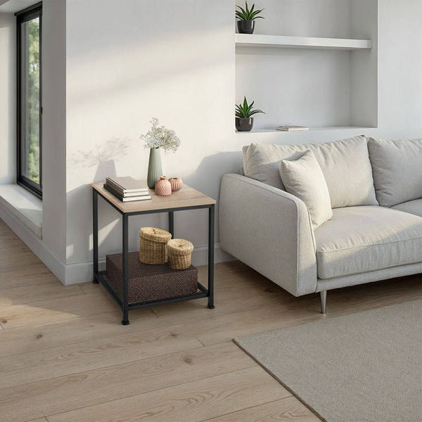 Beistelltisch Derby Industrial Holz hell, Eiche Sonoma