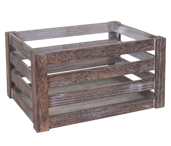 3er Set Holzkiste Weinkiste Shabby-Look braun