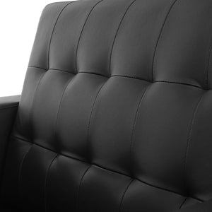 3er Sofa Kunda Couch Loungesofa Schwarz