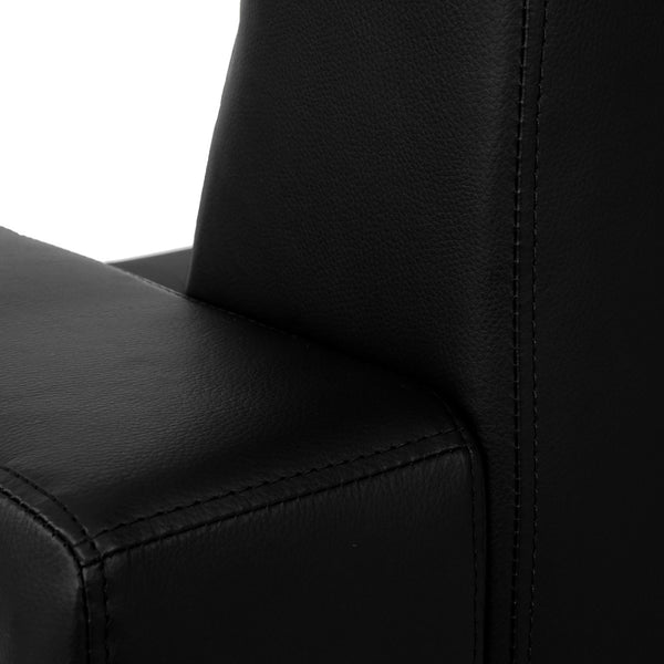3er Sofa Kunda Couch Loungesofa Schwarz