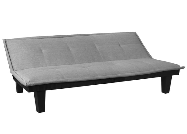 3er-Schlafsofa mit Schlaffunktion Textil 170x100cm hellgrau
