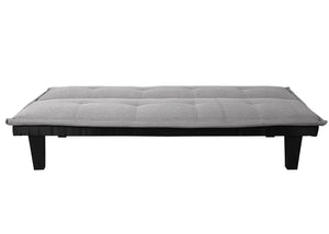 3er-Schlafsofa mit Schlaffunktion Textil 170x100cm hellgrau