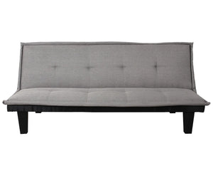 3er-Schlafsofa mit Schlaffunktion Textil 170x100cm hellgrau