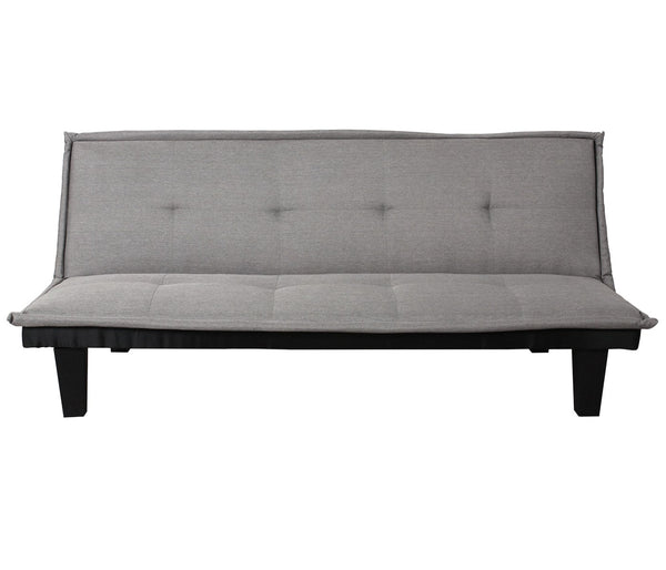 3er-Schlafsofa mit Schlaffunktion Textil 170x100cm hellgrau