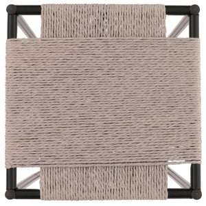 3er-Set Blumentische stapelbar Metall Papierseil grau
