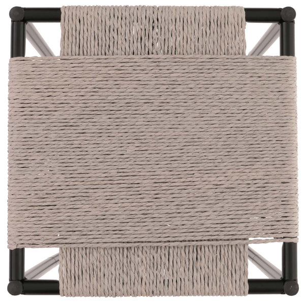 3er-Set Blumentische stapelbar Metall Papierseil grau