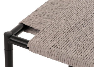 3er-Set Blumentische stapelbar Metall Papierseil grau