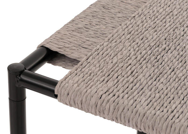 3er-Set Blumentische stapelbar Metall Papierseil grau