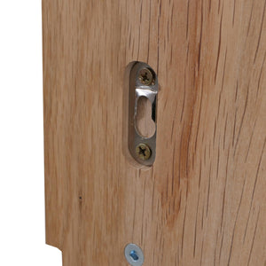 3er-Set Garderobenpaneel Wandgarderobe Massivholz Ablage Haken Eiche