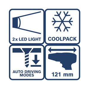 Bosch 2 Tool kit 18V GSR+GDR+2x GBA 5.0 Ah+GAL 18V-40 0.615.A50.090