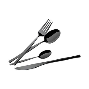 Berlinger Haus 24 teiliges Besteckset breit Matte Black Collection