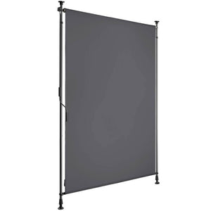 Klemmmarkise Taija dunkelgrau 100 x 310 cm