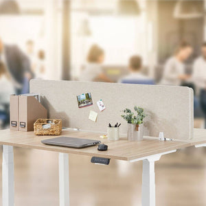 Schreibtisch Trennwand Noisy beige 160 x 40 cm