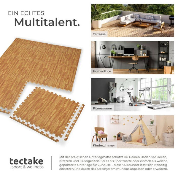 Schutzmattenset holzdekor