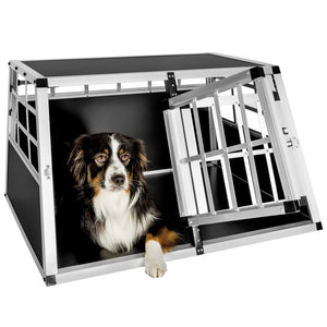 Trasportino doppio per cani con parete posteriore dritta