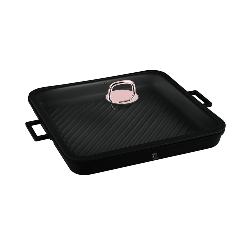 Berlinger Haus Grillpfanne mit Deckel Black Rose Collection