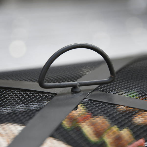 3in1 Feuerschale Grill Feuerkorb mit Funkenhaube