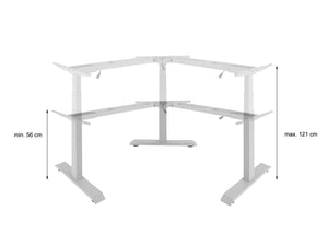 3in1 Variables Tischgestell elektrisch höhenverstellbar mit Memory 47kg schwarz