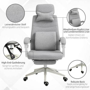 Bürostuhl, Gamingstuhl, Stuhl mit Rollen, Ergonomisches Design