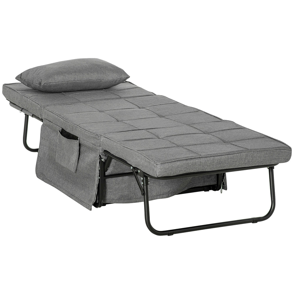 4-in-1 Single Bed Guest Bed Folding Bed Armchair 188x75x38cm