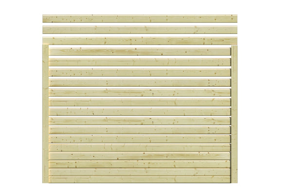 Rückwand für Einzelcarport kesseldruckimprägniert, 2,50 m