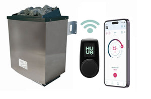 Saunaofen 9 kW Ofen finnisch SET mit WiFi-Steuerung mit WiFi-Steuerung