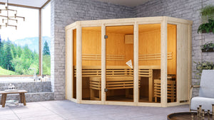 Sauna Alcinda 2 Systemsauna, Eckeinstieg