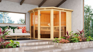 Sauna Ainur 3 Systemsauna, Eckeinstieg