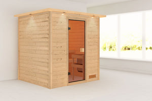 Sauna Adelina Massivholzsauna, Fronteinstieg