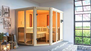 Sauna Ava Systemsauna, Eckeinstieg