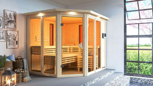 Sauna Ava Systemsauna, Eckeinstieg