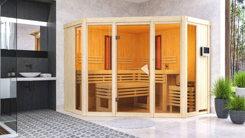 Sauna Asta Systemsauna, Eckeinstieg