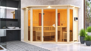 Sauna Asta Systemsauna, Eckeinstieg