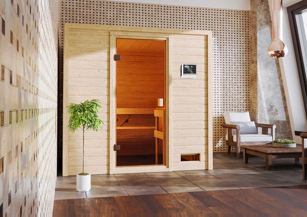 Sauna Adelina Massivholzsauna, Fronteinstieg