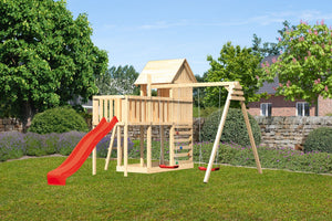 Kinderspielhaus Frieda SET Kinderspielgerät, naturbelassen, mit