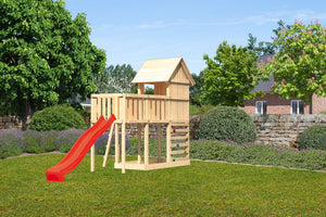 Kinderspielhaus Frieda SET Kinderspielgerät, naturbelassen, mit
