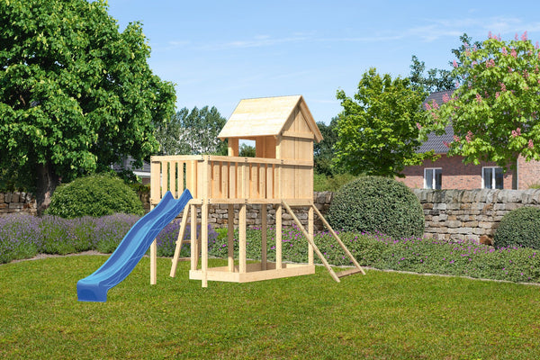 Kinderspielhaus Frieda SET Kinderspielgerät, naturbelassen, mit