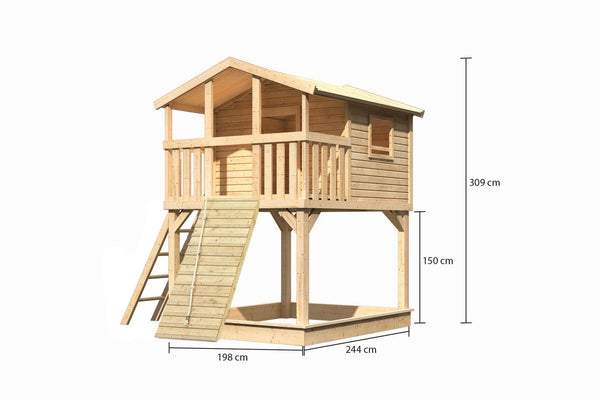 Stelzenhaus Benjamin SET Kinderspielgerät