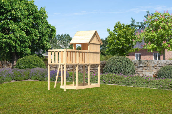 Kinderspielhaus Frieda SET Kinderspielgerät, naturbelassen, mit