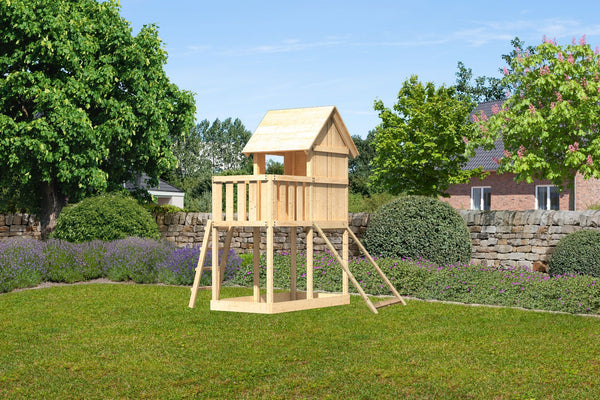 Kinderspielhaus Frieda SET Kinderspielgerät, naturbelassen, mit