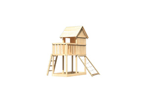 Kinderspielhaus Frieda SET Kinderspielgerät, naturbelassen, mit