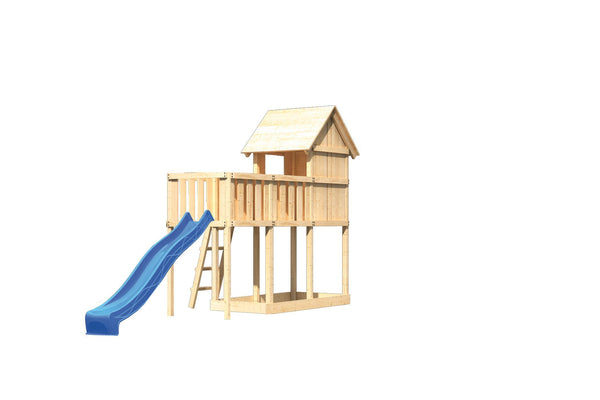Kinderspielhaus Frieda SET Kinderspielgerät, naturbelassen, mit