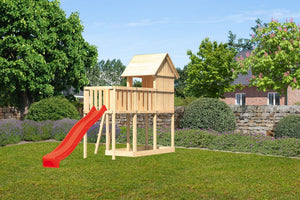 Kinderspielhaus Frieda SET Kinderspielgerät, naturbelassen, mit