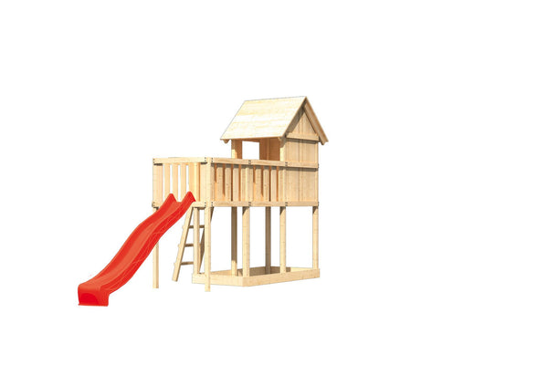 Kinderspielhaus Frieda SET Kinderspielgerät, naturbelassen, mit