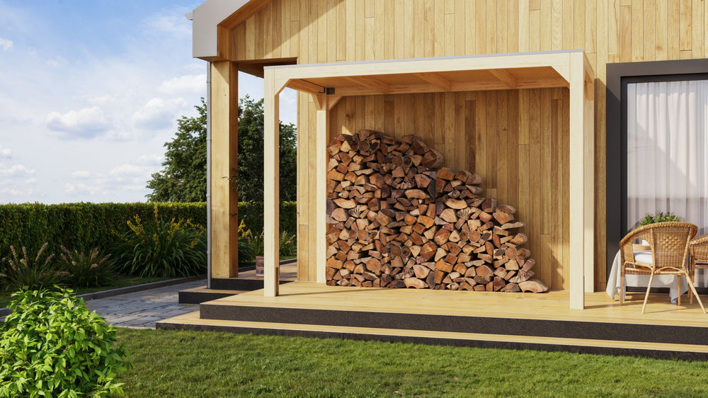 Pavillon Cubus halb Pavillon, naturbelassen