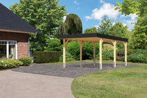 Einzelcarport Leimholz 1 naturbelassen, ohne Zubehör