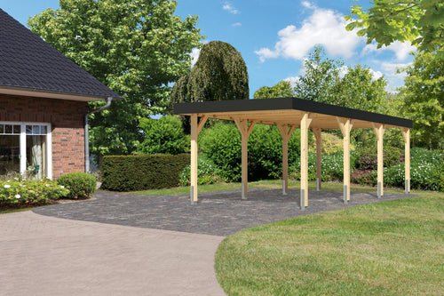 Einzelcarport Leimholz 2 naturbelassen, ohne Zubehör
