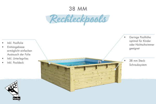 Massivholzpool Minipool
