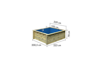 Massivholzpool Minipool