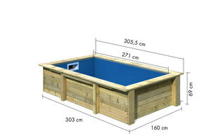 Massivholzpool Triton
